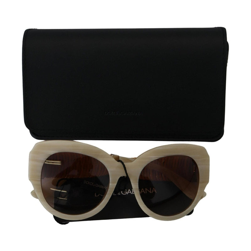 Dolce & Gabbana Beige Acetate Full Rim Brown Lense DG4294 Sunglasses