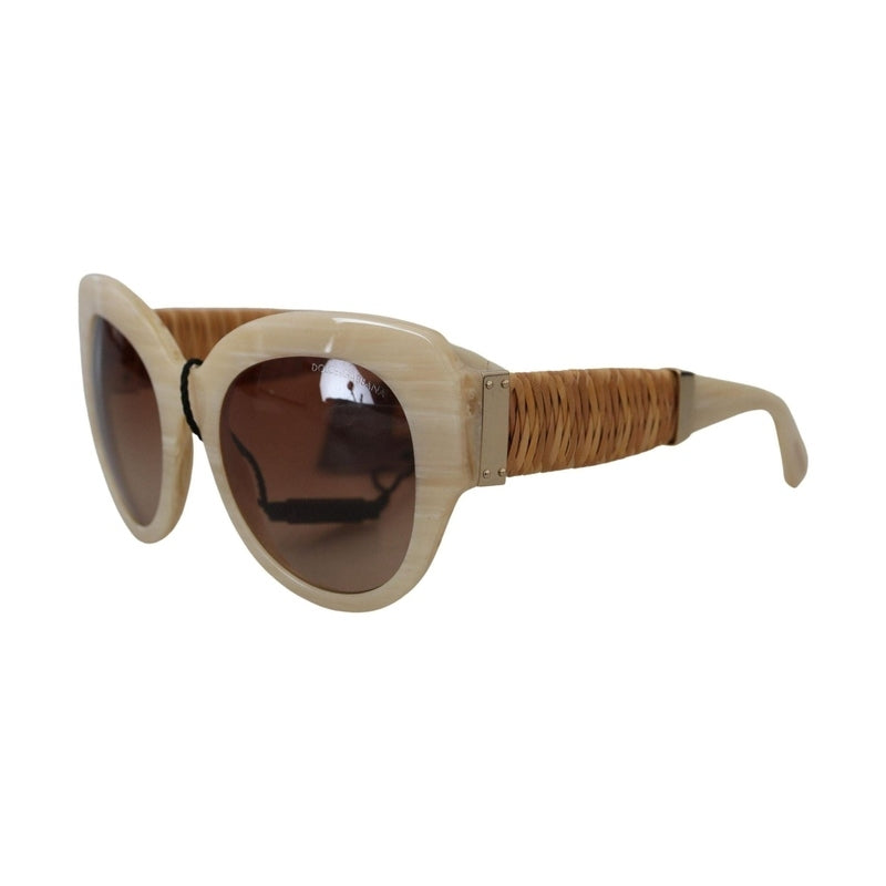 Dolce & Gabbana Beige Acetate Full Rim Brown Lense DG4294 Sunglasses