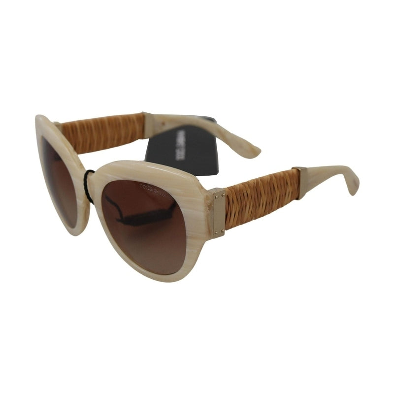 Dolce & Gabbana Beige Acetate Full Rim Brown Lense DG4294 Sunglasses