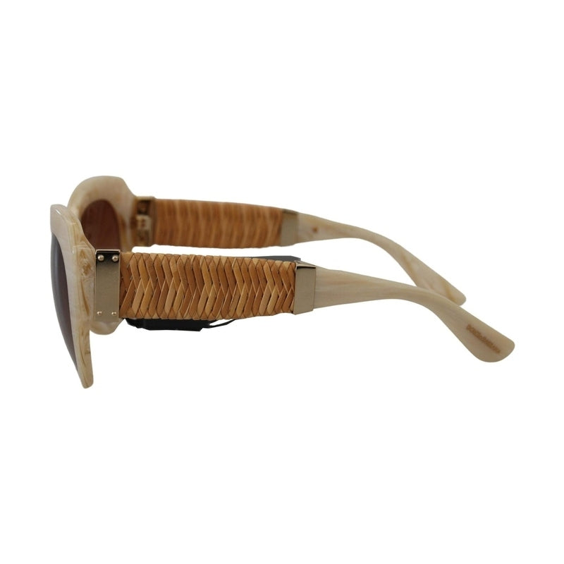 Dolce & Gabbana Beige Acetate Full Rim Brown Lense DG4294 Sunglasses