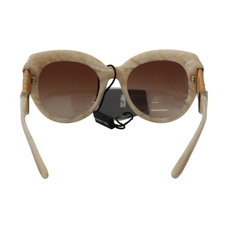 Dolce & Gabbana Beige Acetate Full Rim Brown Lense DG4294 Sunglasses