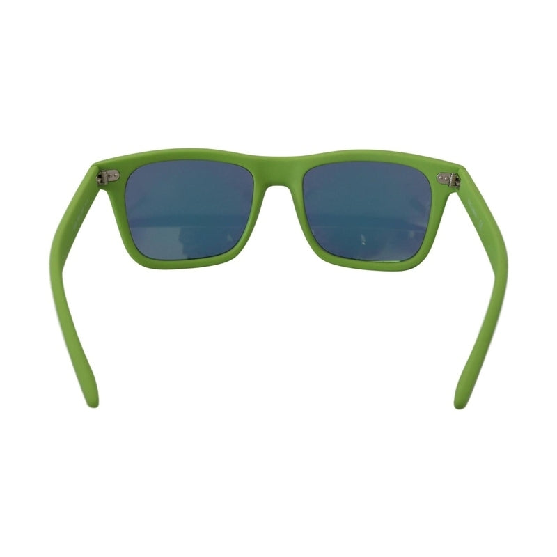Dolce & Gabbana Green Rubber Full Rim Frame Shades DG6095 Acid Sunglasses