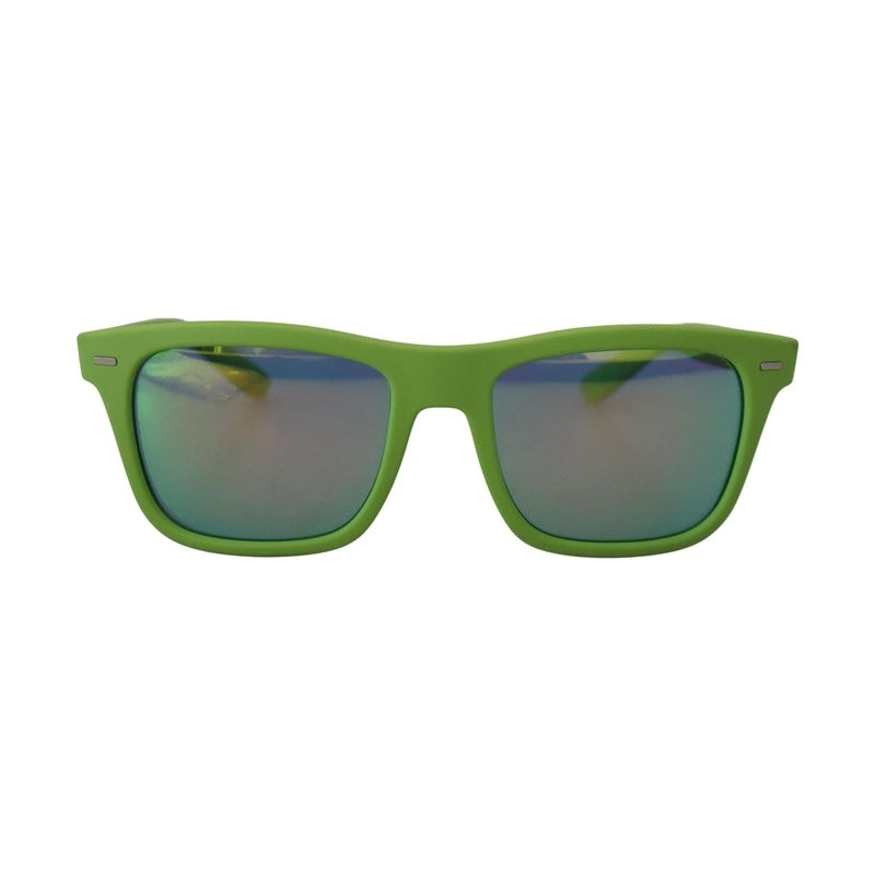Dolce & Gabbana Green Rubber Full Rim Frame Shades DG6095 Acid Sunglasses