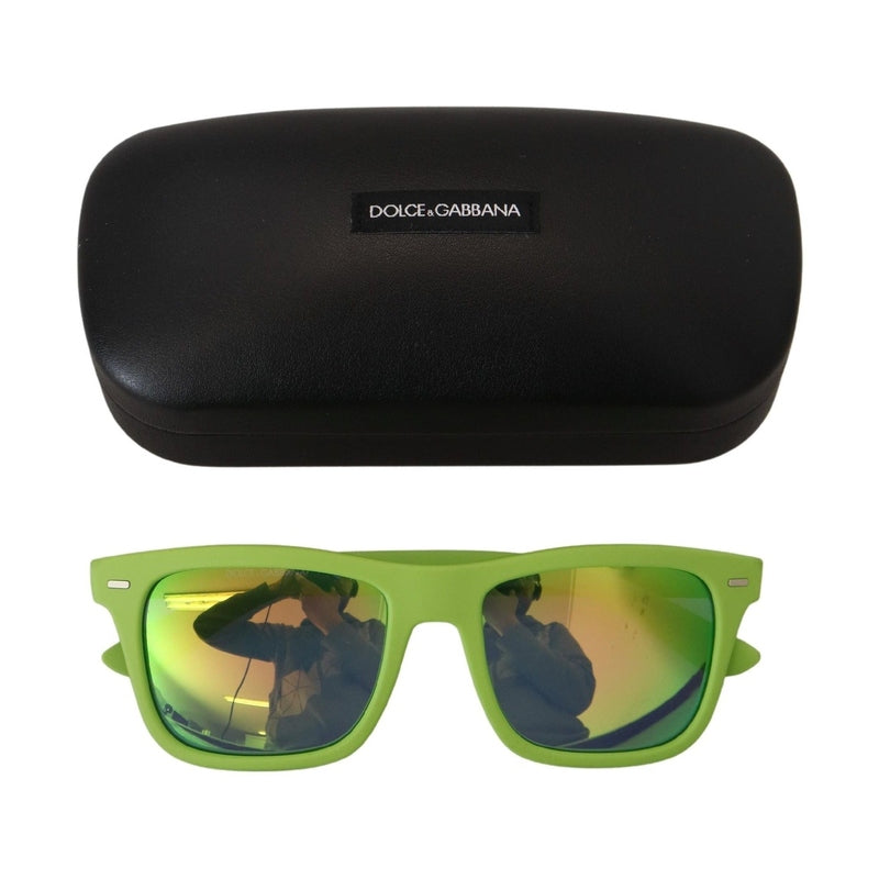 Dolce & Gabbana Green Rubber Full Rim Frame Shades DG6095 Acid Sunglasses
