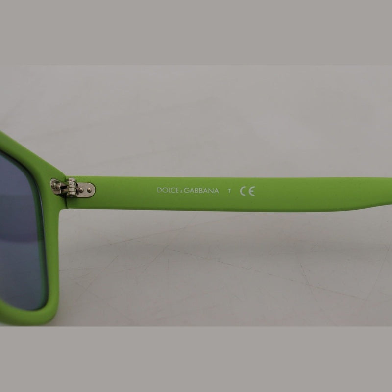Dolce & Gabbana Green Rubber Full Rim Frame Shades DG6095 Acid Sunglasses
