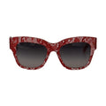 Dolce & Gabbana Red Lace Acetate Rectangle Shades  DG4231F  Sunglasses