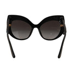 Dolce & Gabbana Black Gold Sequin Butterfly Polarized DG4326 Sunglasses