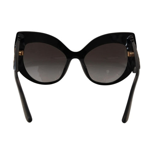 Dolce & Gabbana Black Gold Sequin Butterfly Polarized DG4326 Sunglasses