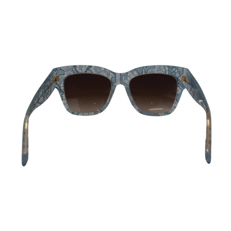 Dolce & Gabbana Blue Lace Acetate Crystal Butterfly DG4231 Sunglasses