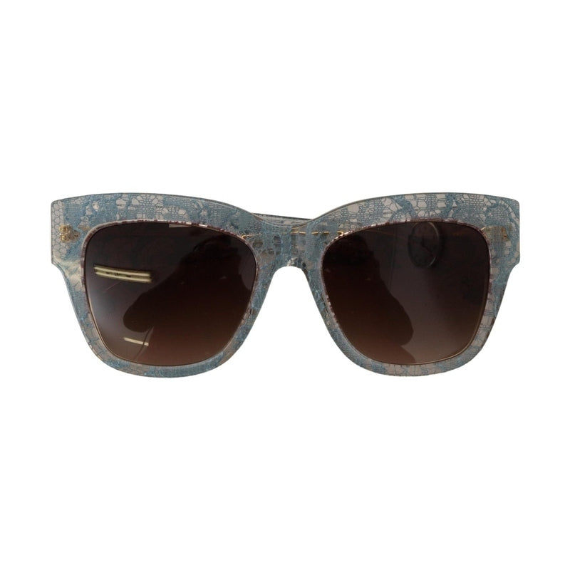 Dolce & Gabbana Blue Lace Acetate Crystal Butterfly DG4231 Sunglasses