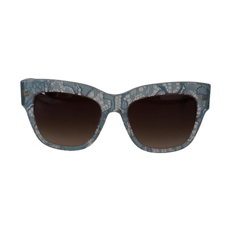Dolce & Gabbana Blue Lace Acetate Crystal Butterfly DG4231 Sunglasses