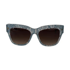 Dolce & Gabbana Blue Lace Acetate Crystal Butterfly DG4231 Sunglasses