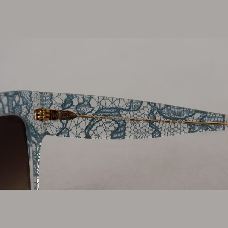 Dolce & Gabbana Blue Lace Acetate Crystal Butterfly DG4231 Sunglasses