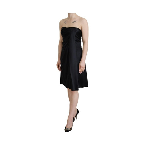 Dolce & Gabbana Black Silk Shift Short Mini Party Dress