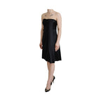 Dolce & Gabbana Black Silk Shift Short Mini Party Dress