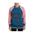 Dolce & Gabbana Blue Pink Queen Sequin Crystal Sweater