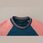 Dolce & Gabbana Blue Pink Queen Sequin Crystal Sweater
