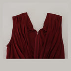 Dolce & Gabbana Bordeaux Silk Stretch Top Vest Blouse