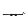 Dolce & Gabbana Black Pattern Silk Adjustable Neck Papillon Bow Tie