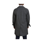 Dolce & Gabbana Gray Wool Plaid Long Trench Coat Jacket Trench Coat Jacket