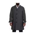 Gray Wool Plaid Long Trench Coat Jacket Trench Coat Jacket