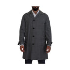 Dolce & Gabbana Gray Wool Plaid Long Trench Coat Jacket Trench Coat Jacket