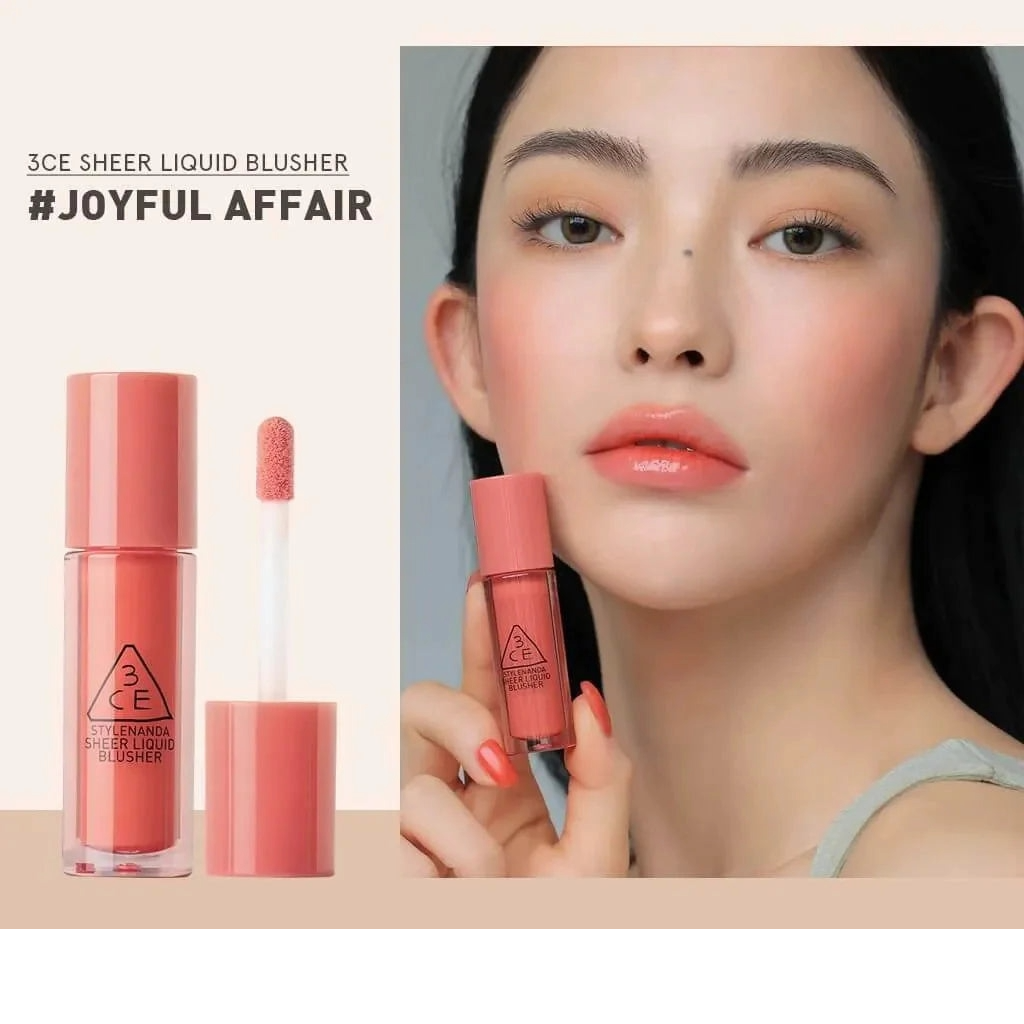 3CE Sheer Liquid Blusher 3g - All Day Pretty Korean Beauty 3CE