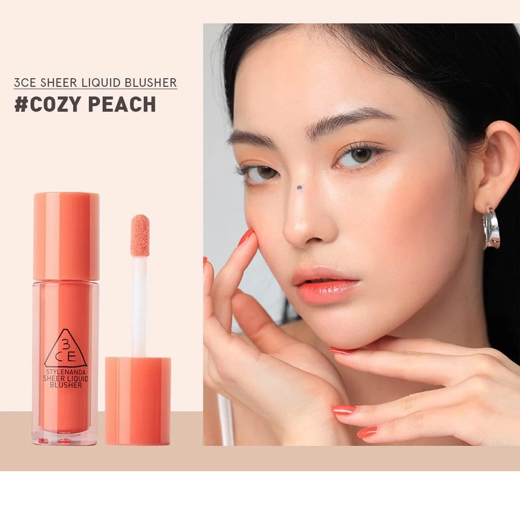 3CE Sheer Liquid Blusher 3g - All Day Pretty Korean Beauty 3CE