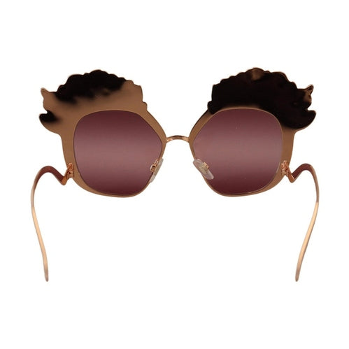 Dolce & Gabbana Pink Gold Rose Sequin Embroidery DG2202 Sunglasses