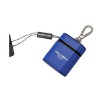 Dolce & Gabbana Blue Leather Silver Metal Logo Airpods Case