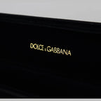 Dolce & Gabbana Black Velvet Logo Plaque Storage Bracelet Jewelry Box