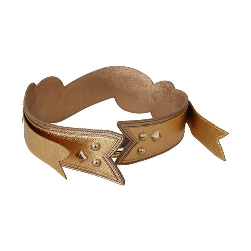 Dolce & Gabbana Gold Leather LOVE Patch Bag Shoulder Strap