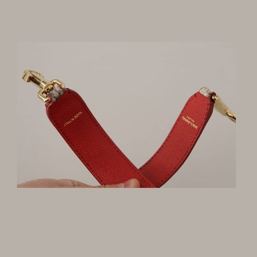Dolce & Gabbana Beige Exotic Leather Studded Shoulder Strap