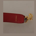 Dolce & Gabbana Brown Python Leather Studded Shoulder Strap