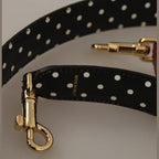Dolce & Gabbana Red Python Leather Crystals Reversible Shoulder Strap