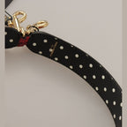 Dolce & Gabbana Red Python Leather Crystals Reversible Shoulder Strap