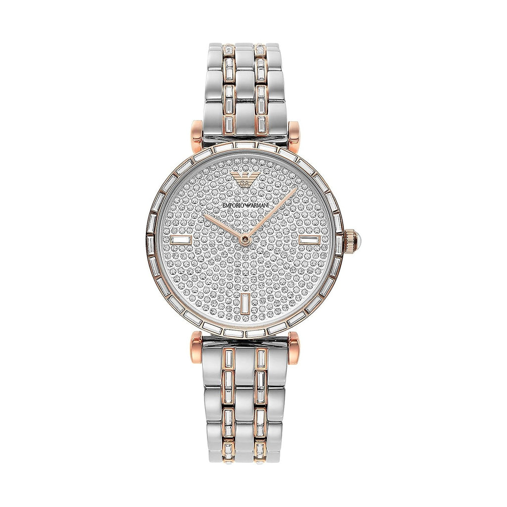Emporio Armani Silver Steel Quartz Watch