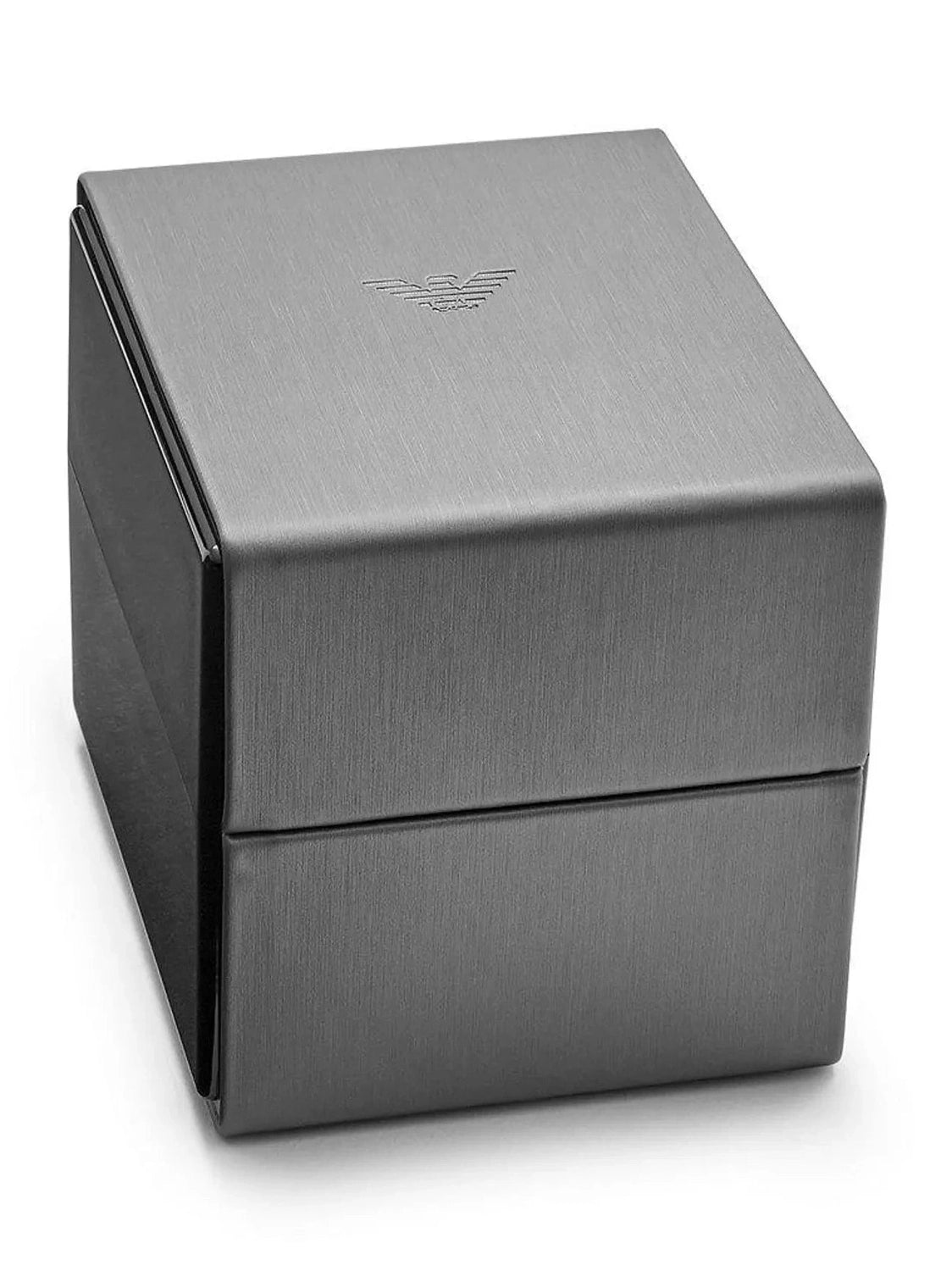 Emporio Armani Bronze and Silver Steel Chronograph Watch