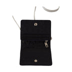 Dolce & Gabbana Blue White Caiman Leather Strap Card Holder Wallet