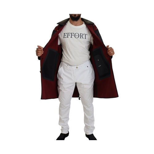 Dolce & Gabbana Black Trench Hooded Parka Cotton Jacket