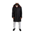 Dolce & Gabbana Black Trench Hooded Parka Cotton Jacket