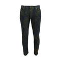 Dolce & Gabbana Blue Green Skinny Cotton Denim Jeans
