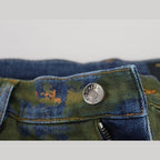 Dolce & Gabbana Blue Green Skinny Cotton Denim Jeans