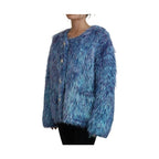 Dolce & Gabbana Multicolor Polyester Fringes Coat Jacket