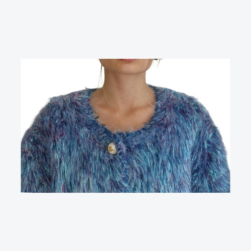 Dolce & Gabbana Multicolor Polyester Fringes Coat Jacket
