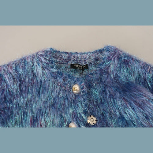 Dolce & Gabbana Multicolor Polyester Fringes Coat Jacket