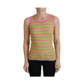 Dolce & Gabbana Multicolor Silk Vest Pullover Tank Top