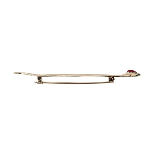 Dolce & Gabbana Silver Brass Crystal Spilla Serpente Brooch Pin