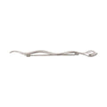 Dolce & Gabbana Silver Brass Crystal Spilla Serpente Mens Brooch Pin