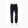 Alpha Studio Blue Cotton Men Pant